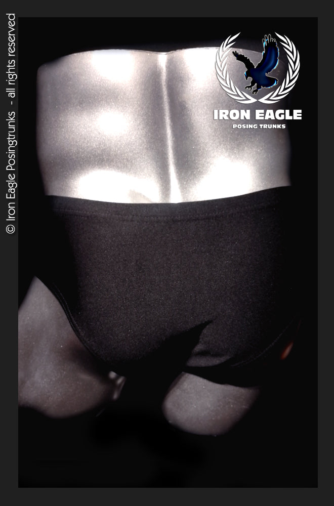 Classic Physique Briefs - 4'' Black Italian Lycra
