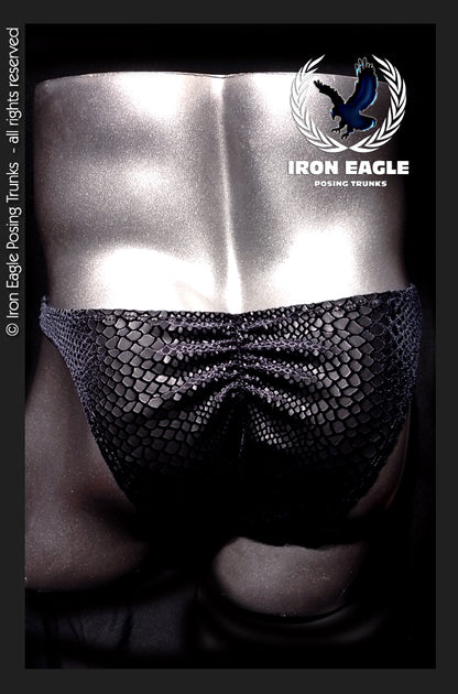 Black Matt Snakeskin Velvet